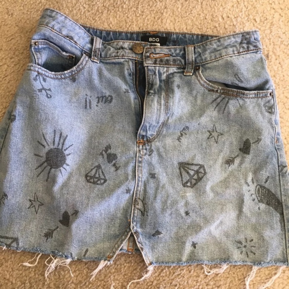 Jean Mini skirt